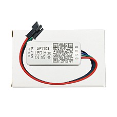 SP110E pixel light controllers can wirelessly control the addressable LED strips using a phone app.