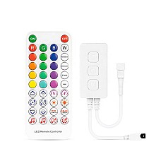 SP611E Bluetooth music LED controllers app and remote controllable for addressable LED strips