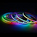 Remote controlled battery powered RGBIC LED light strip
