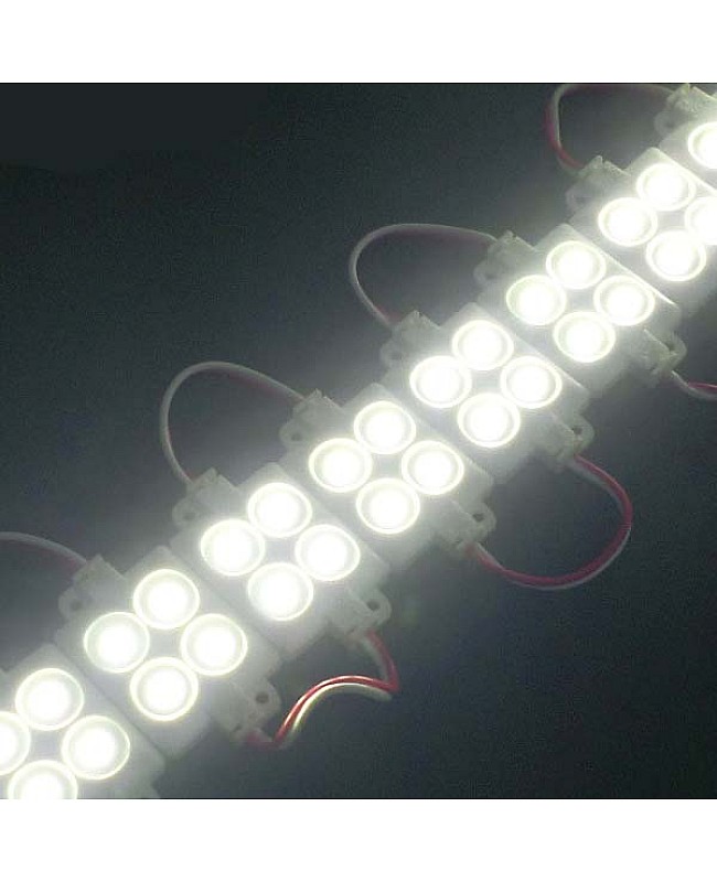 Aexit 10 Moduli LED Impermeabili 5050 SMD – DC 12V Bianco – Luce Per Insegne E Decorazioni – Confezione Da 10 Pezzi