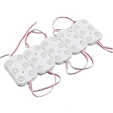 Waterproof Injection 12VDC 6 LED SMD Module With Lens