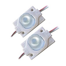 Vehicle LED Module String With Lens