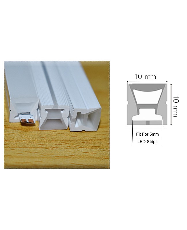 The dimension of bendable LED strip housing waterproof
