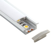 Ultra-slim recessed aluminum LED profiles for hidden lighting