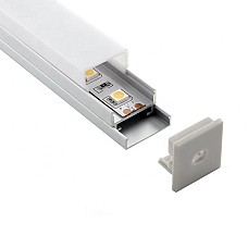 Surface mounted aluminum LED profiles for strip lights