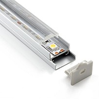 U Shape LED Strip Profiles With 45° Lens