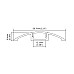 The dimension of under cabinet flat LED strip profiles