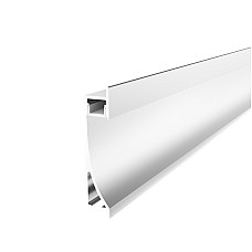 Recessed aluminum LED channels for wall indirect lighting