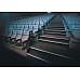 Stair step edge LED lighting profiles in cinema