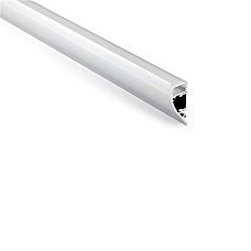 Wall-mounted aluminum LED channel for indirect lighting