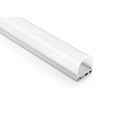 LED strip light profile with round diffuser for task lighting