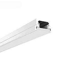 Trimless recessed aluminum LED profiles for floor lighting