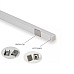 The mini aluminum LED profiles come with end caps and metal clips for tight spaces