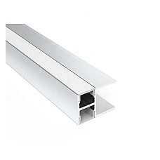 Up and down lighting recessed LED extrusions for 18mm shelf