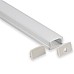 Slim LED aluminum channel for surface mount ceiling lighting
