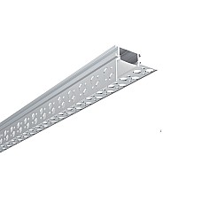 Trimless recessed lighting channels with diffusers for modern architectural lighting
