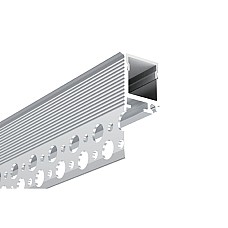 The LED strip light fixtures can be flush mounted with 5/8" plaster boards and hide the LED strip lights for indirect lighting.