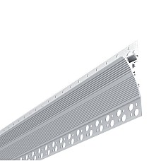 Plaster-in recessed LED channel for ceiling cove lighting