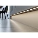 Slim LED strip diffuser housing for skirting lighting