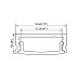 The dimension of under cabinet aluminum LED profile with cover
