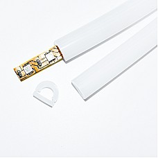 Bendable led strip channel can work with 10mm SMD or COB LED strips