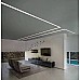 Trimless recessed LED channels for plaster walls