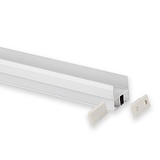 up and down strip light housing for shelf board