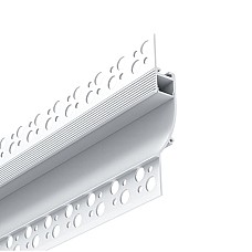 Wall wash trimless recessed lighting channels for drywall