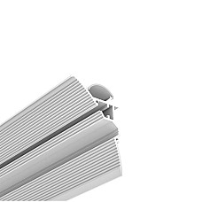 Plaster-in LED channels with semi-rounded diffusers for cove lighting