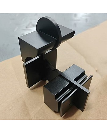 Black Handrail LED Profile Connectors Black handrail channel joiners