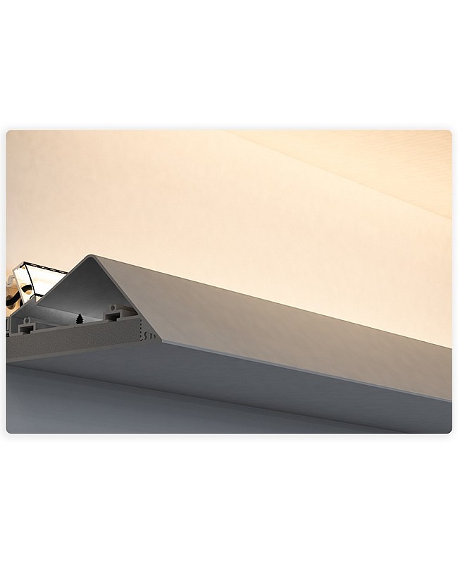 Knife edge LED channels for cove lighting