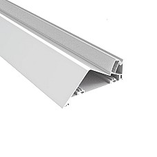 LED ceiling cove lighting channels can be seamlessly integrated into 1/2 inch plasterboards at the ceiling-to-wall junction. 