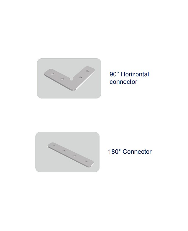 Two types of LED channel couplers are available.