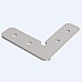 90 degree connectors for mud-in recessed aluminum profiles