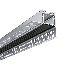 The plaster-in LED channels with regressed cover design
