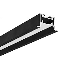Anti-glare recessed LED ceiling channels