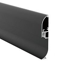 Black Cabinet Toe Kick Lighting LED Channel And Diffuser