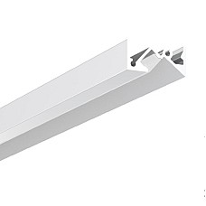 Slim recessed under shelf lighting channels