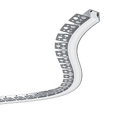 Plaster-in side bendable aluminum LED channels