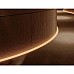 Slim curve LED diffuser channel for hallway edge lighting