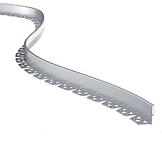Plasterboard wall edge recessed bendable LED channels