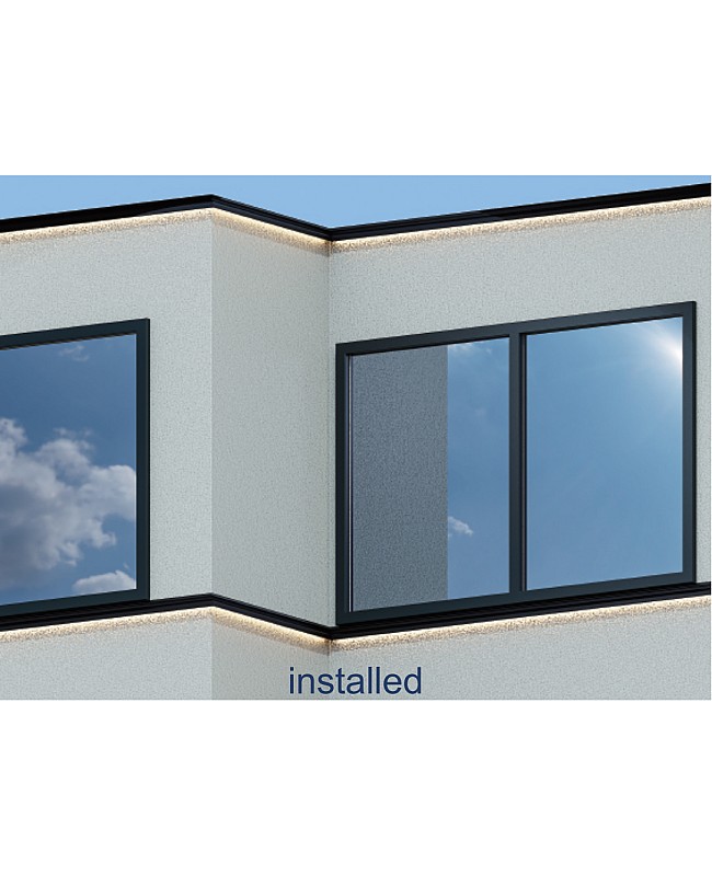 LED aluminum profile for balcony and eaves lighting