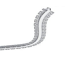 Plasterboard curved LED profiles
