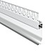 Silver anodized LED light profiles for baseboard