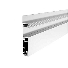 Plaster-in Baseboard LED Lighting Channel With Diffuser