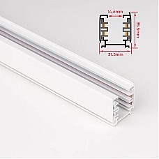 4 wire white track rail