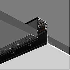 Plastering Flush Mounted Magnetic Rail Track Lighting Channels