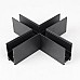 X horizontal corner connector for track lights