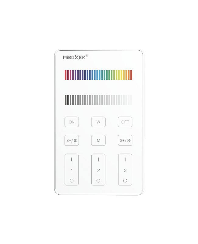 MiBoxer U3 panel remotes are designed for RGB, RGBW, and RGBCCT LED lights.