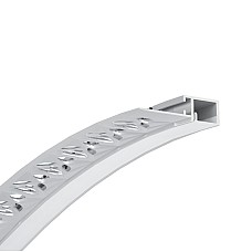 Flexible bendable mud-in LED channels for curved walls